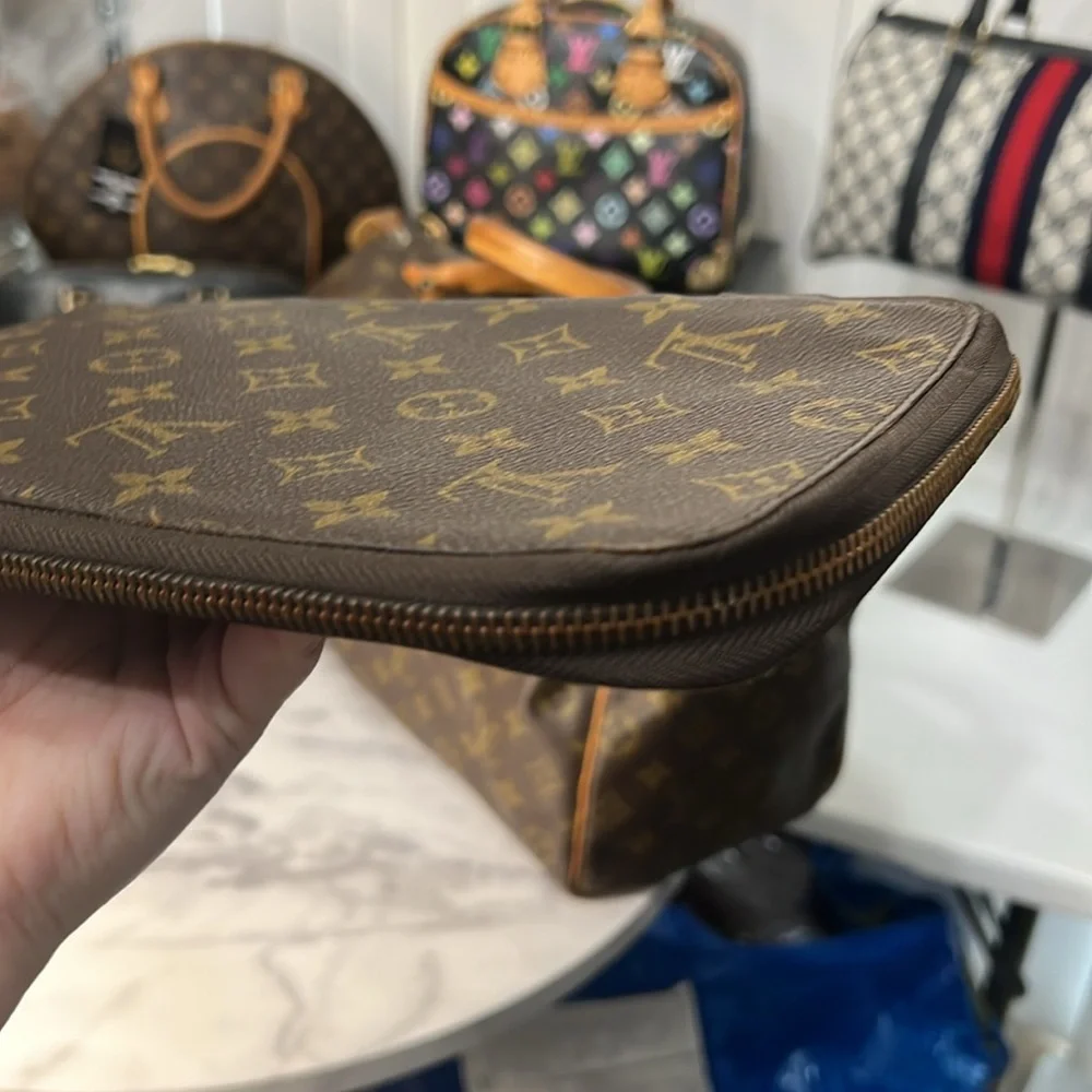 Louis Vuitton Brown Monogram Canvas Hand Pouch